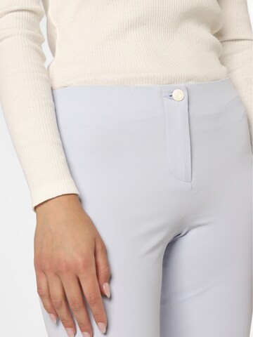 Cambio Slim fit Pleated Pants 'Ros' in Blue