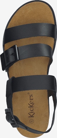 Kickers Strap Sandals in Black