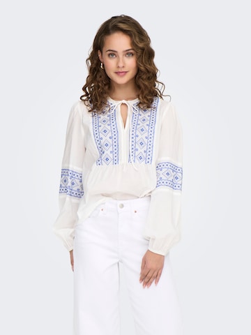 JDY Bluse 'Lulu' i hvid: forside