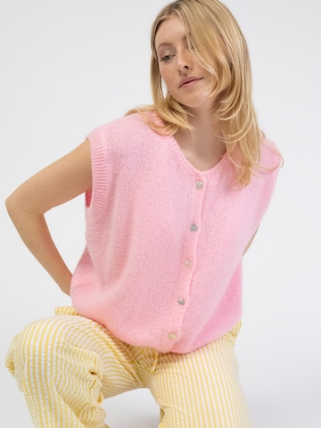BROKE + SCHÖN Strickjacke 'Lockere Strickweste'‌‌‌‌‌‌‌‌‌‌ in Pink