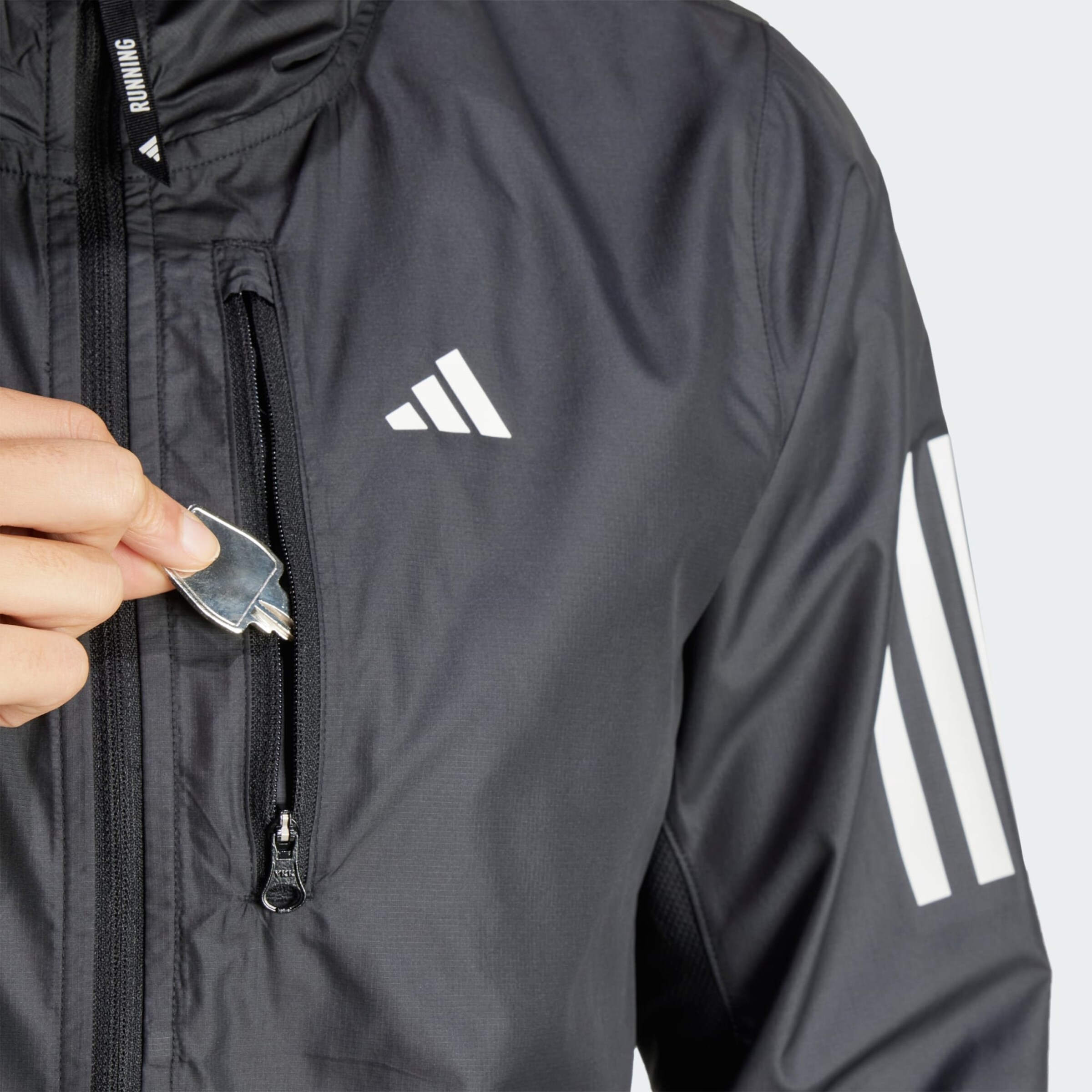 ADIDAS PERFORMANCE Athletic Jacket Own The Run in Black ABOUT YOU