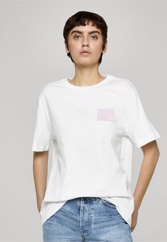 Miss Tee - Camisa 'Choose Kindness Roses' em branco: frente