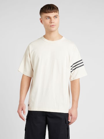 ADIDAS ORIGINALS - Camisa 'Street Neuclassics' em branco: frente