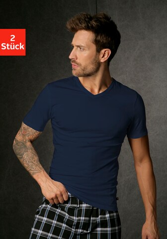 H.I.S - Camisa em azul: frente