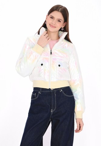 MYMO - Casaco meia-estação em branco: frente