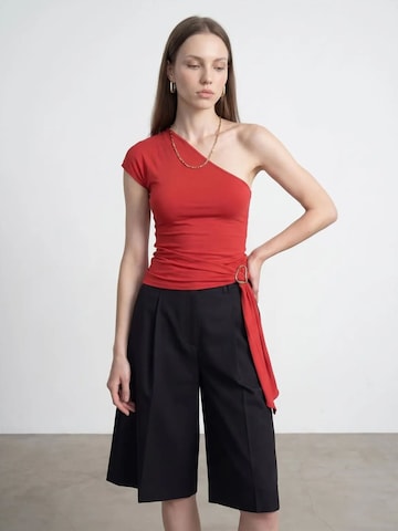 Dilvin - Blusa em vermelho: frente