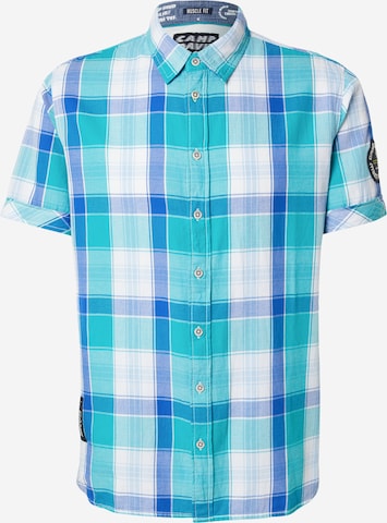 CAMP DAVID Slim Fit Paita värissä vihreä: etupuoli