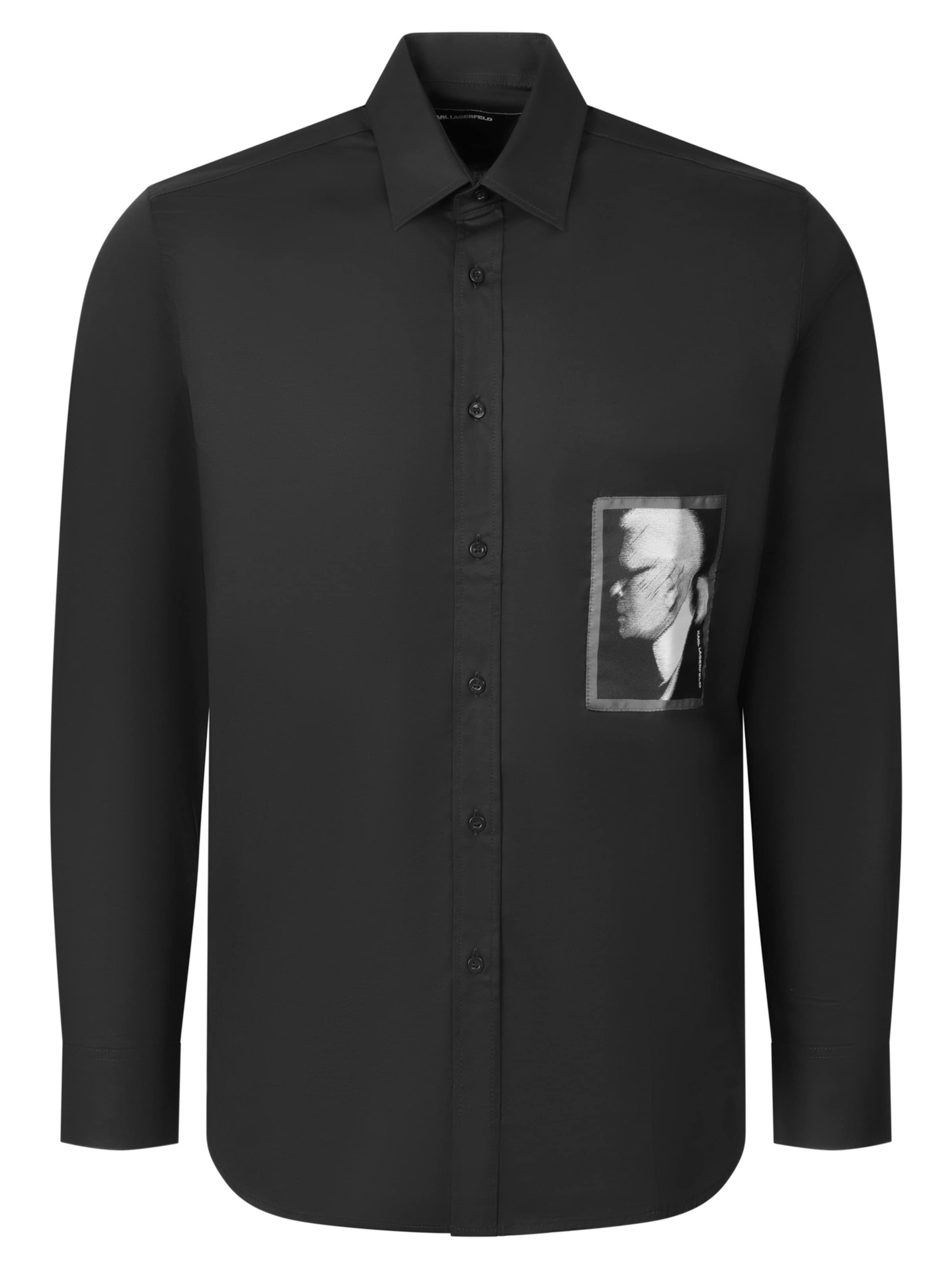 Karl Lagerfeld - Camisa em preto: frente