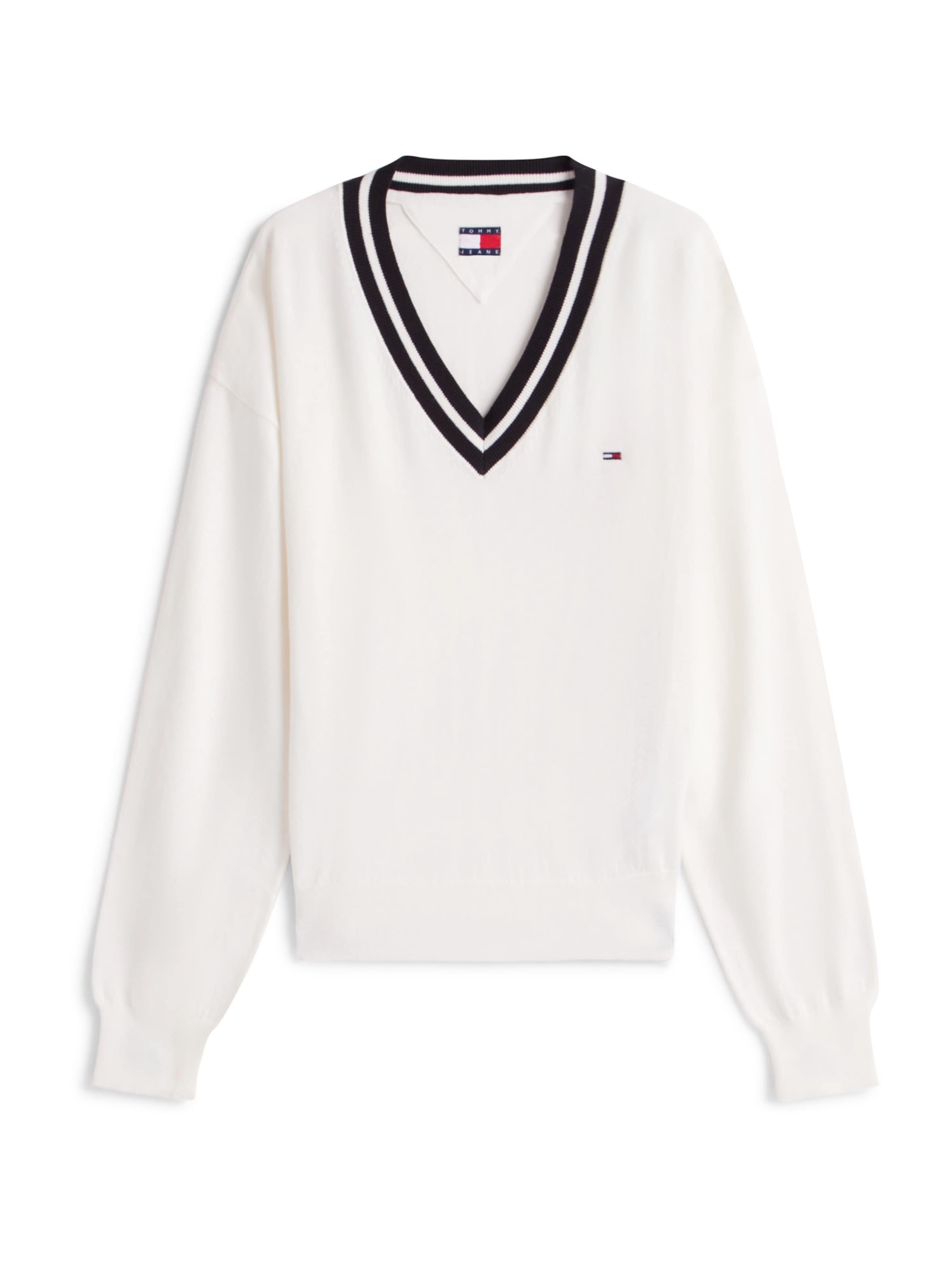 Pull-over Tommy Jeans en blanc : devant
