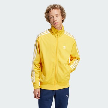Veste de survêtement 'Adicolor Classics Firebird' ADIDAS ORIGINALS en jaune : devant