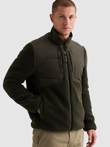 PME Legend Between-season jacket 'Sherpa hybrid jacket with zipper closure' in Green