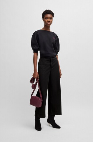 BOSS Orange Wide leg Pants in Black