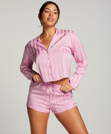 Hunkemöller Pajama Shirt in Pink: front