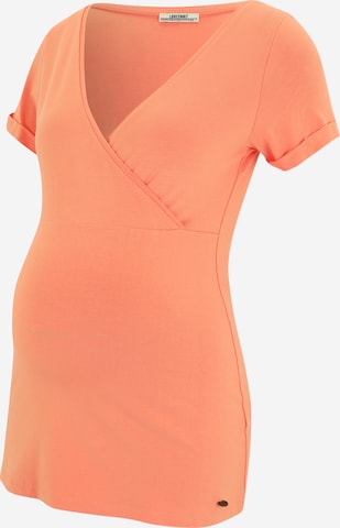 LOVE2WAIT - Camiseta 'Nursing' en naranja: frente