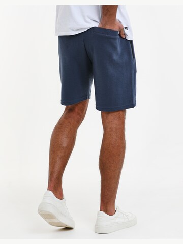 Threadbare Regular Shorts 'Ottoman' in Blau
