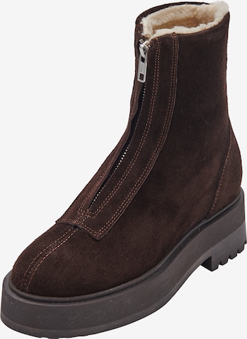Bottines 'Zuleika' EDITED en marron : devant
