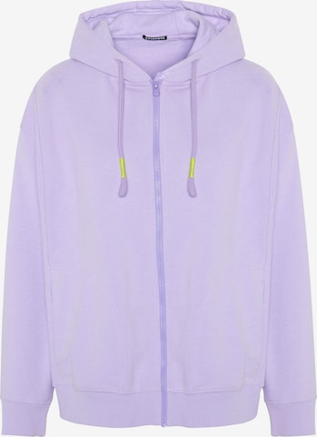 CHIEMSEE Sportsweatjacke in Lila: Vorderseite