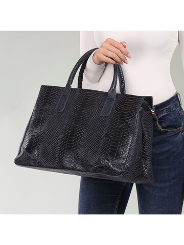 Borsa a mano di Florence in blu: frontale