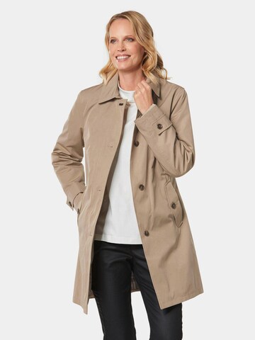 Manteau mi-saison Goldner en beige : devant