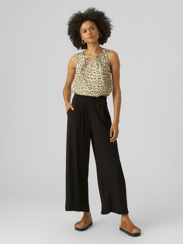 VERO MODA Wide leg Broek in Zwart