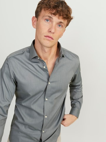 JACK & JONES Slim fit Business Shirt 'Parker' in Green