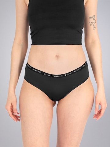LEAFLETIC Panty 'Leafletic Mid Rise Brief' in Black