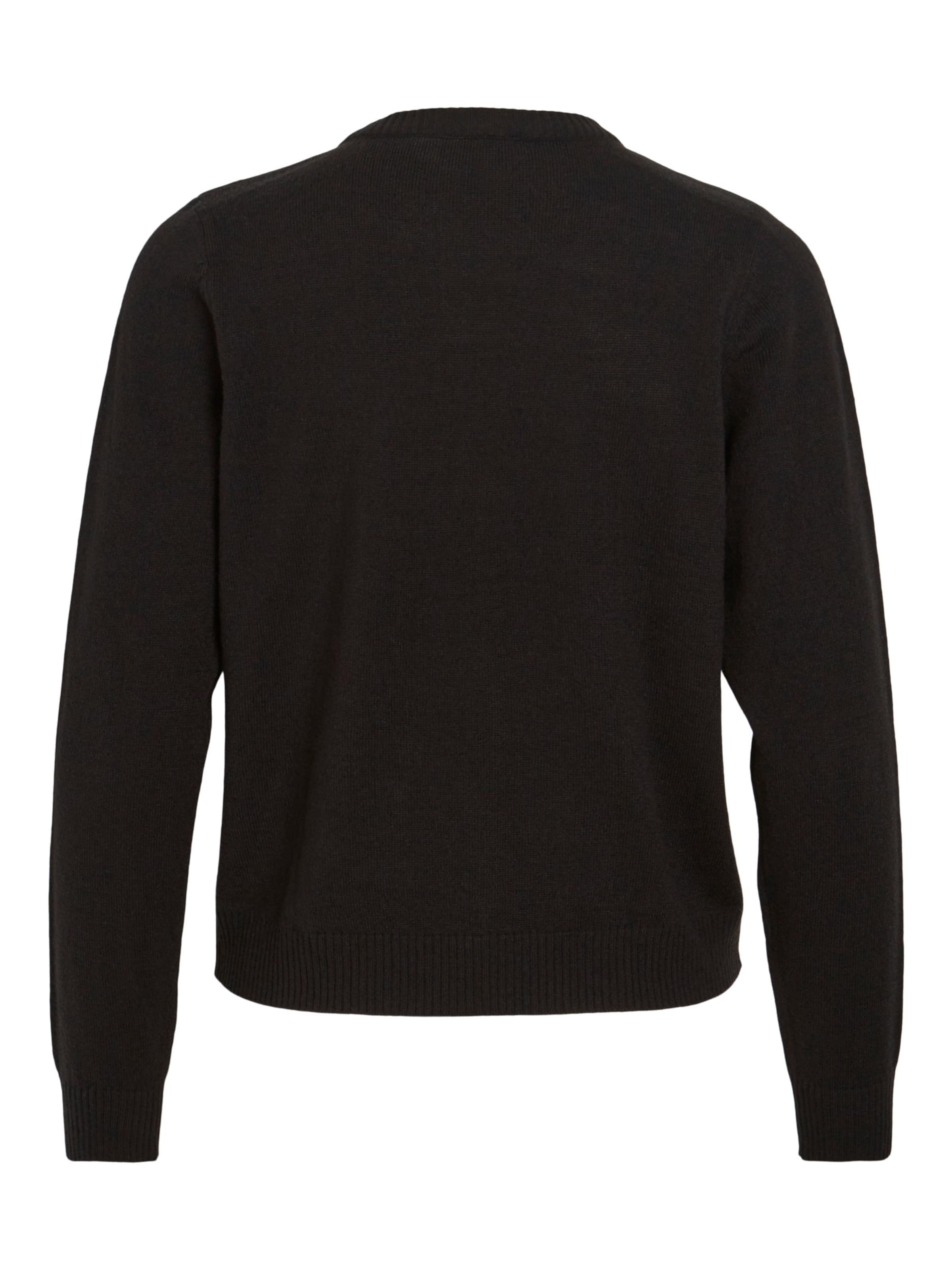 VILA Kampsun 'MISTLETOE CHRISTMAS', värv must