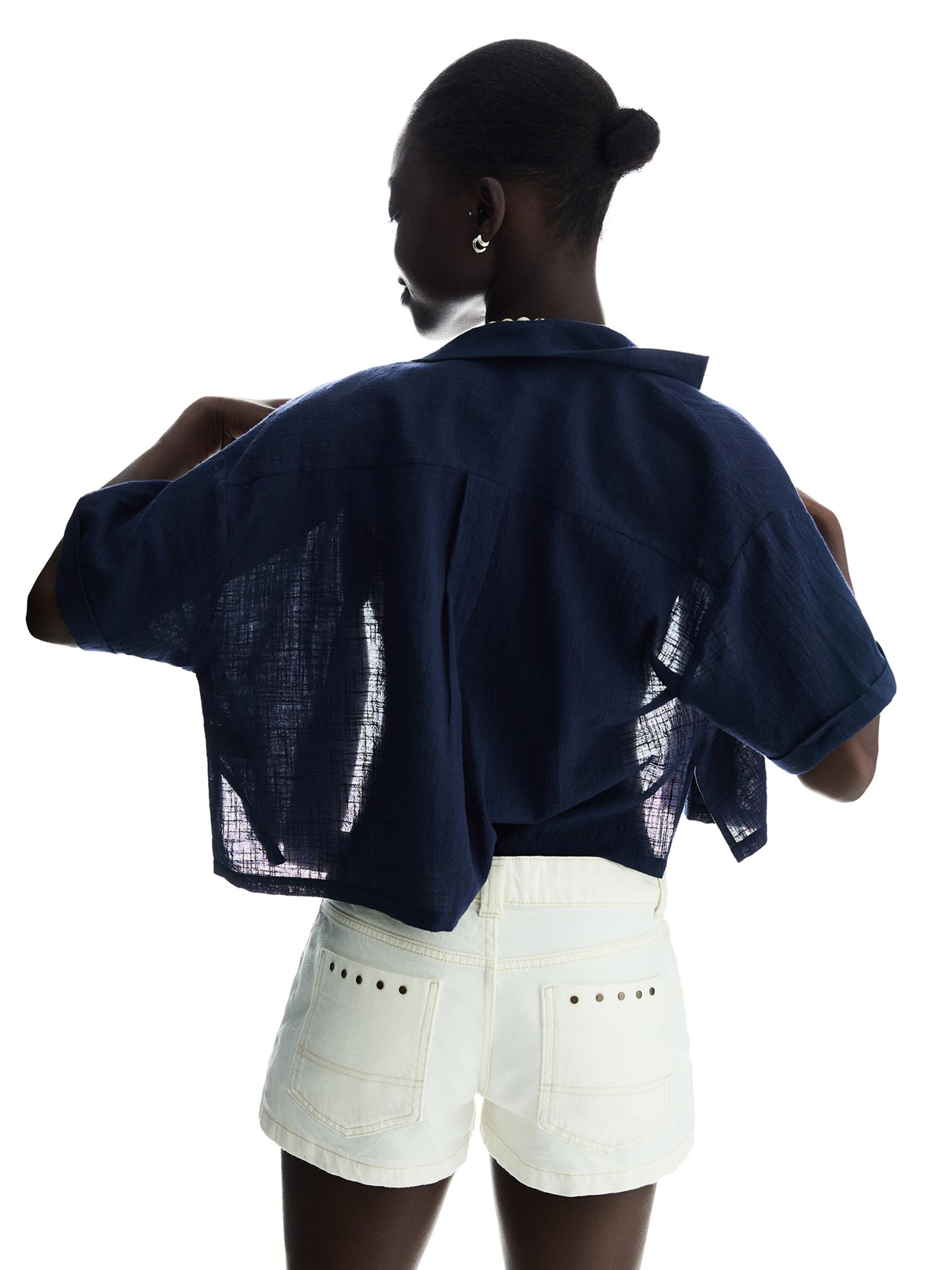 Bershka Blúz - kék