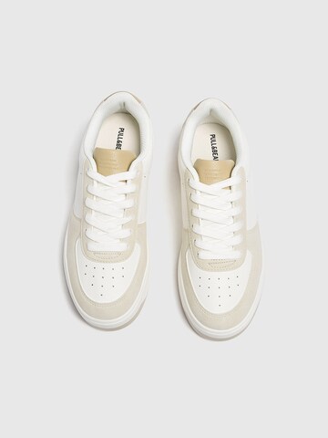 Pull&Bear Tenisky – béžová