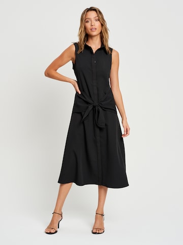 REUX Shirt dress 'SOMALI' in Black: front