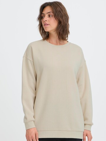 Oxmo Rundhalspullover ' OXHillary ' in Beige
