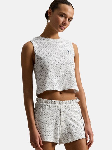 Polo Ralph Lauren Pajama ' Polo Pointelle ' in Blue: front