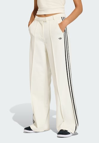 ADIDAS ORIGINALS Wide Leg Hose in Weiß: Vorderseite