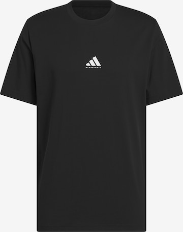 ADIDAS PERFORMANCE - Camiseta funcional 'Basketball Graphic' en negro: frente