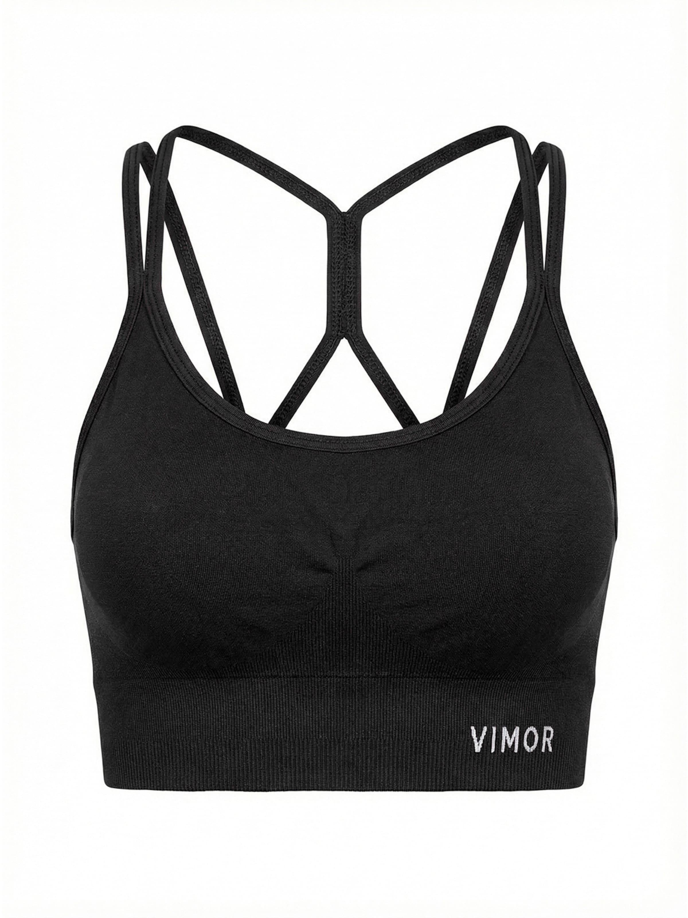 Vimor Push-up Sport-BH 'Joy Sports Bra'‌‌‌ in Schwarz: Vorderseite