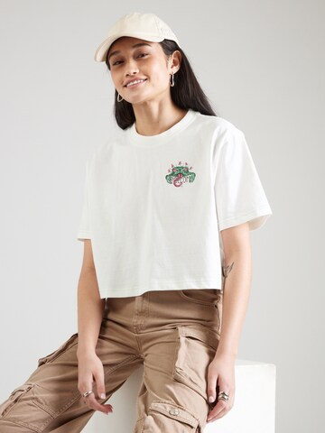Volcom - Camiseta talla grande 'ALIX 1' en blanco