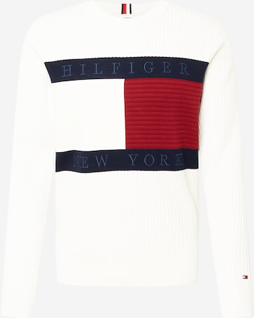 TOMMY HILFIGER Pullover in Weiß: predná strana