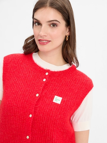 AMERICAN VINTAGE Knitted vest ' East ' in Red