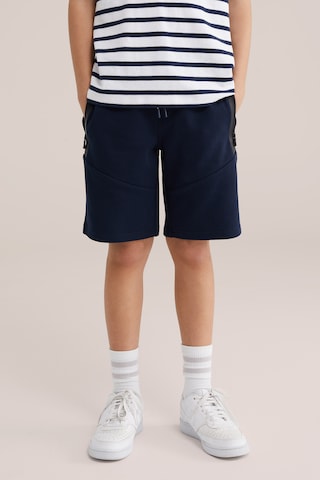 WE Fashion - regular Pantalón en azul: frente