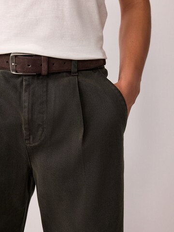 Next Loose fit Pleated Jeans in Brown