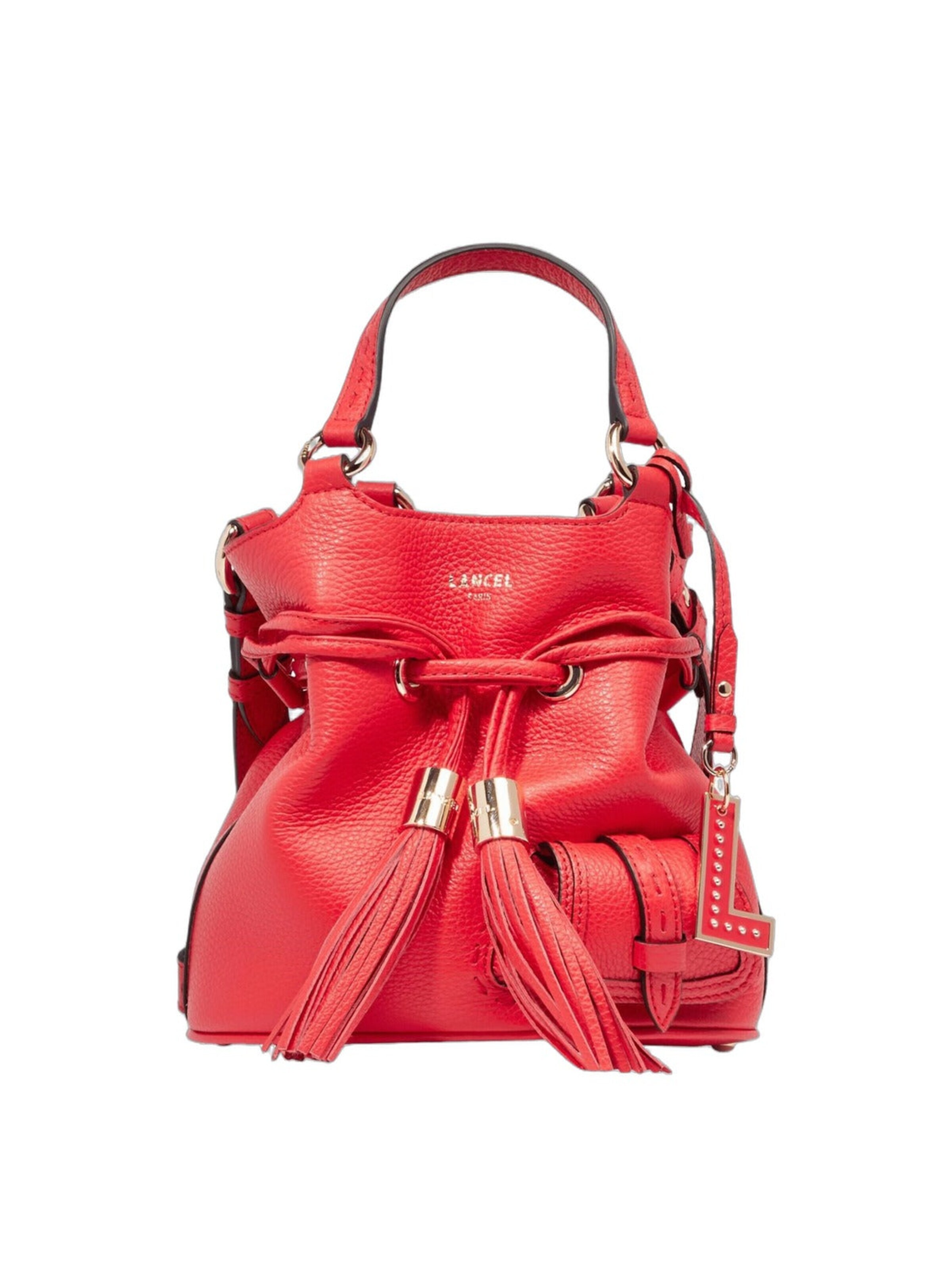 Borsa a spalla di Lancel in rosso: frontale