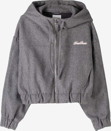 Bershka Collegetakki värissä harmaa: etupuoli