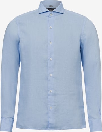 Nils Sundström Slim fit Button Up Shirt ' ' in Blue: front