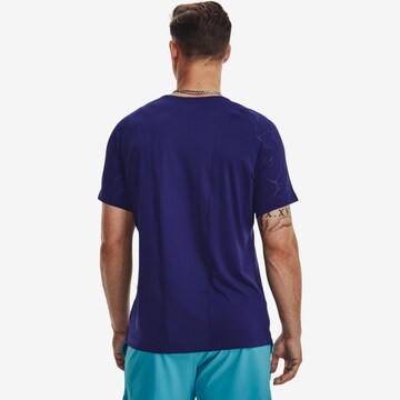 T-Shirt fonctionnel 'Emboss' UNDER ARMOUR en bleu