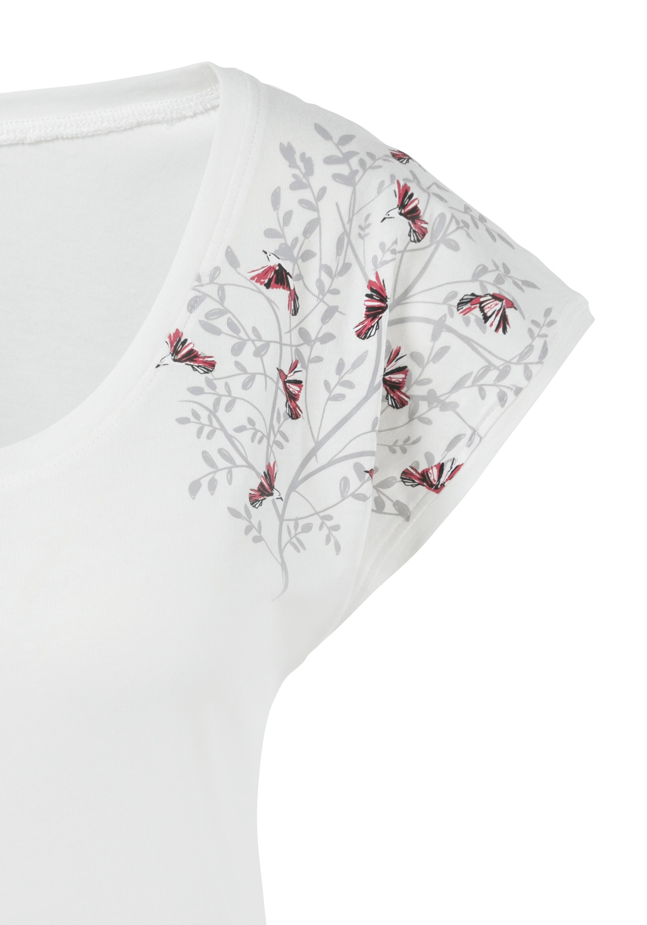 BEACH TIME T-shirt 'Beach Time' i vit