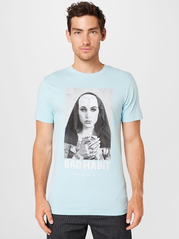 MT Men T-Shirt 'Bad Habit' in Blau: predná strana
