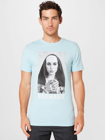 MT Men - Camiseta 'Bad Habit' en azul: frente