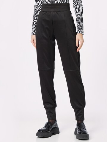 Coupe slim Pantalon 'KARIN' GUESS en noir : devant