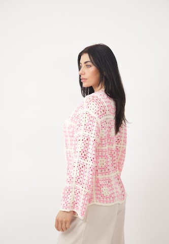 CHERRY KOKO Gebreid vest in Roze
