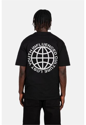 Lost Youth T-shirt 'Influenced' i svart